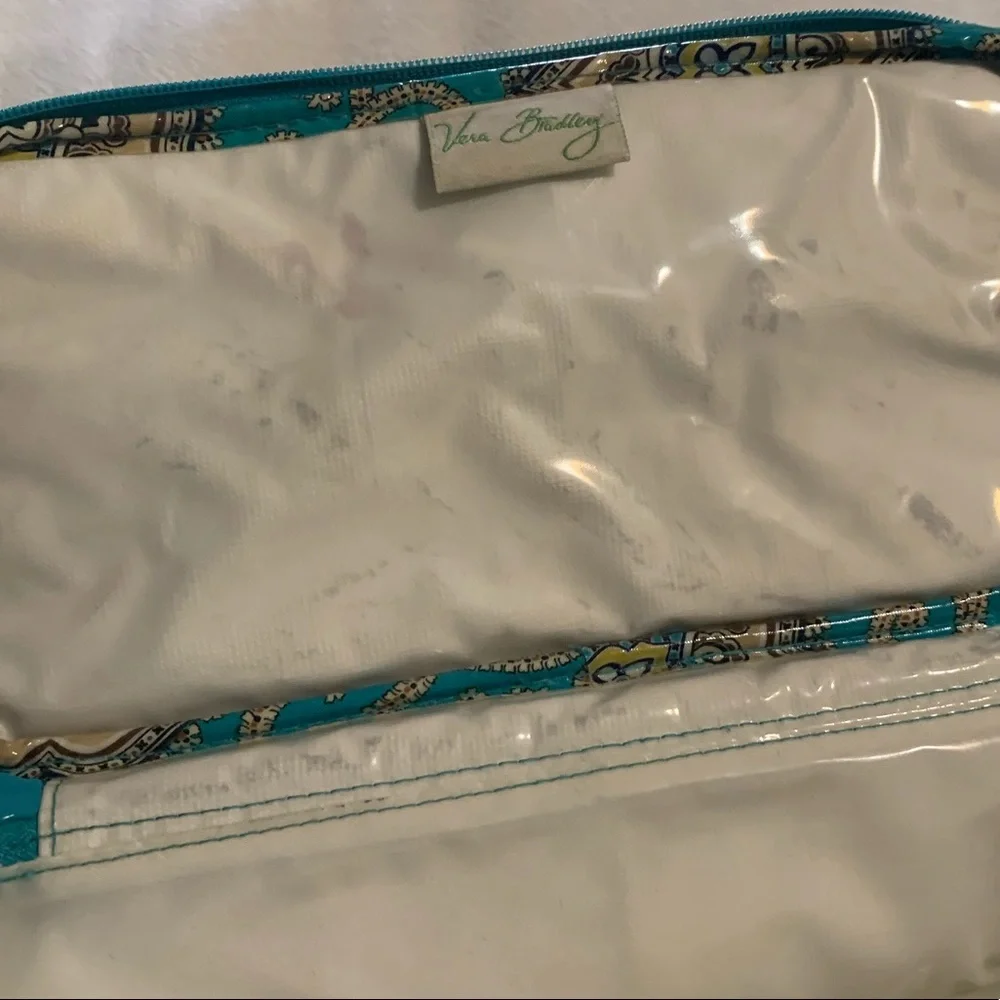 Vera Bradley Totally Turq Cosmetic Makeup Bag